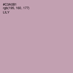 #C3A0B1 - Lily Color Image