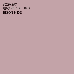 #C3A3A7 - Bison Hide Color Image