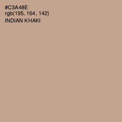 #C3A48E - Indian Khaki Color Image