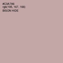 #C3A7A6 - Bison Hide Color Image