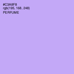 #C3A8F8 - Perfume Color Image