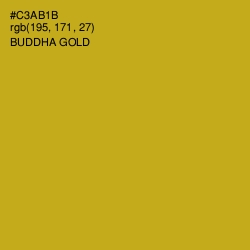 #C3AB1B - Buddha Gold Color Image