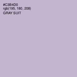 #C3B4D0 - Gray Suit Color Image