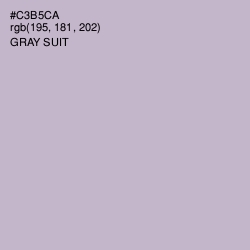 #C3B5CA - Gray Suit Color Image