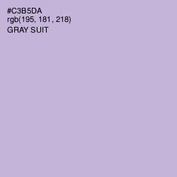 #C3B5DA - Gray Suit Color Image