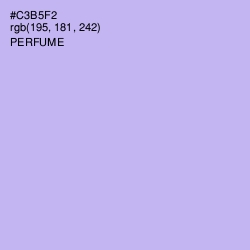 #C3B5F2 - Perfume Color Image