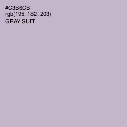 #C3B6CB - Gray Suit Color Image