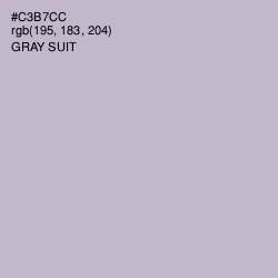 #C3B7CC - Gray Suit Color Image
