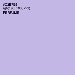 #C3B7E5 - Perfume Color Image