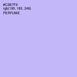 #C3B7F9 - Perfume Color Image