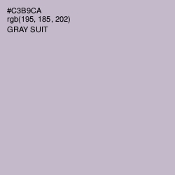 #C3B9CA - Gray Suit Color Image