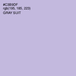 #C3B9DF - Gray Suit Color Image