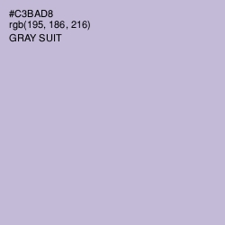 #C3BAD8 - Gray Suit Color Image