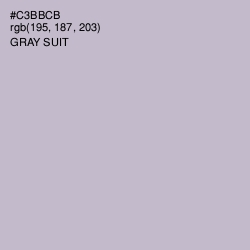 #C3BBCB - Gray Suit Color Image