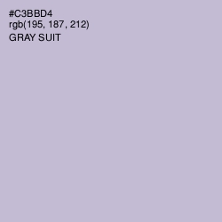 #C3BBD4 - Gray Suit Color Image
