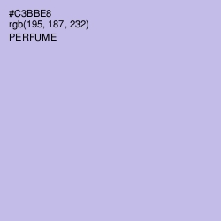 #C3BBE8 - Perfume Color Image