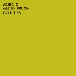 #C3BC1D - Gold Tips Color Image