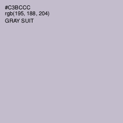 #C3BCCC - Gray Suit Color Image