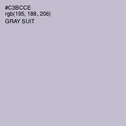 #C3BCCE - Gray Suit Color Image