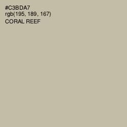 #C3BDA7 - Coral Reef Color Image