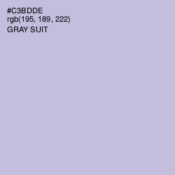 #C3BDDE - Gray Suit Color Image