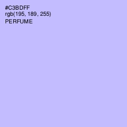 #C3BDFF - Perfume Color Image