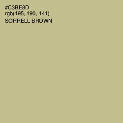 #C3BE8D - Sorrell Brown Color Image