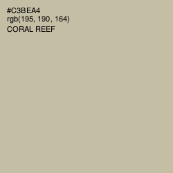 #C3BEA4 - Coral Reef Color Image