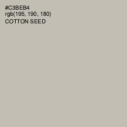 #C3BEB4 - Cotton Seed Color Image