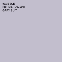 #C3BECE - Gray Suit Color Image