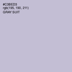 #C3BED3 - Gray Suit Color Image