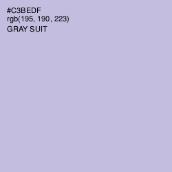 #C3BEDF - Gray Suit Color Image