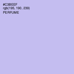 #C3BEEF - Perfume Color Image
