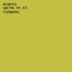 #C3BF43 - Turmeric Color Image