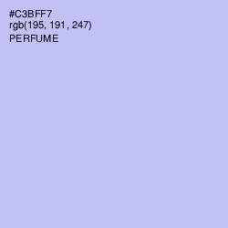 #C3BFF7 - Perfume Color Image