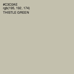 #C3C0AE - Thistle Green Color Image