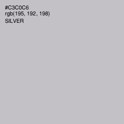 #C3C0C6 - Silver Color Image