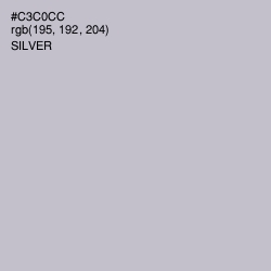 #C3C0CC - Silver Color Image