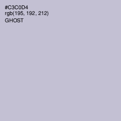 #C3C0D4 - Ghost Color Image