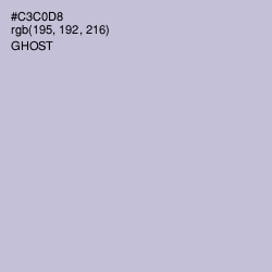 #C3C0D8 - Ghost Color Image