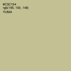 #C3C194 - Yuma Color Image