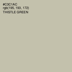 #C3C1AC - Thistle Green Color Image