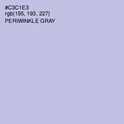 #C3C1E3 - Periwinkle Gray Color Image