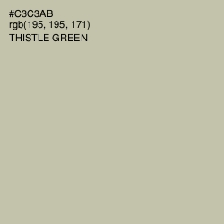#C3C3AB - Thistle Green Color Image