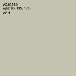 #C3C3B0 - Ash Color Image