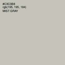 #C3C3B8 - Mist Gray Color Image