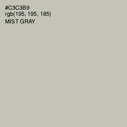 #C3C3B9 - Mist Gray Color Image