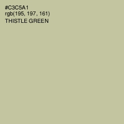 #C3C5A1 - Thistle Green Color Image