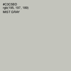 #C3C5BD - Mist Gray Color Image