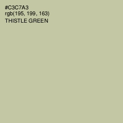 #C3C7A3 - Thistle Green Color Image